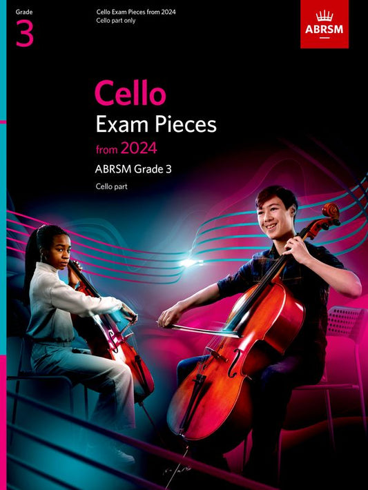 ABRSM Cello Exam Pieces, Grade 3, from 2024, Part Only