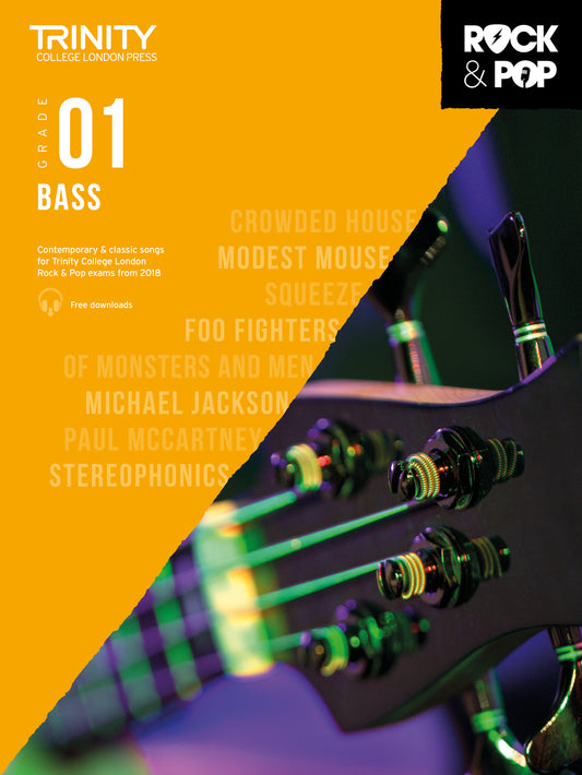 Trinity Rock and Pop Bass Grade 1 2018