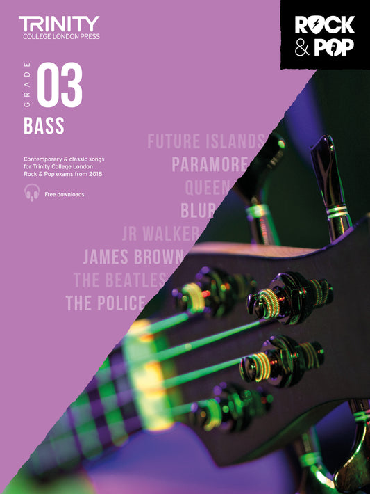 Trinity Rock and Pop Bass Grade 3 2018