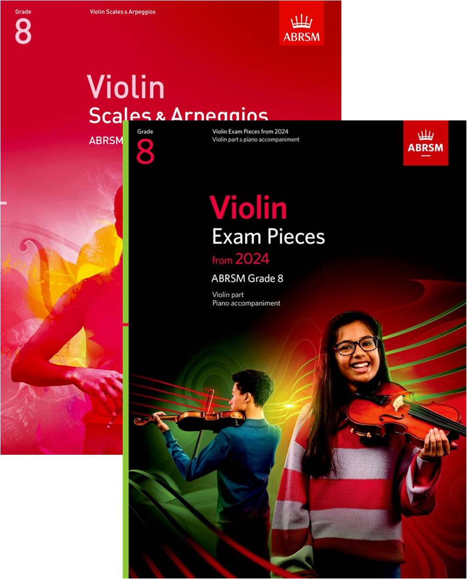 ABRSM Violin Score, Part & Scales Exam Bundle 2024