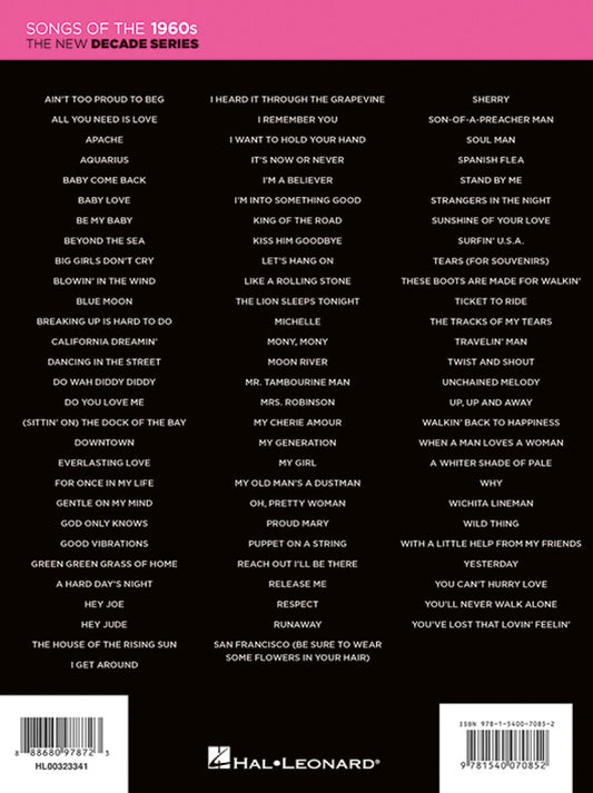 The New Decade Series: Songs of the 1960's