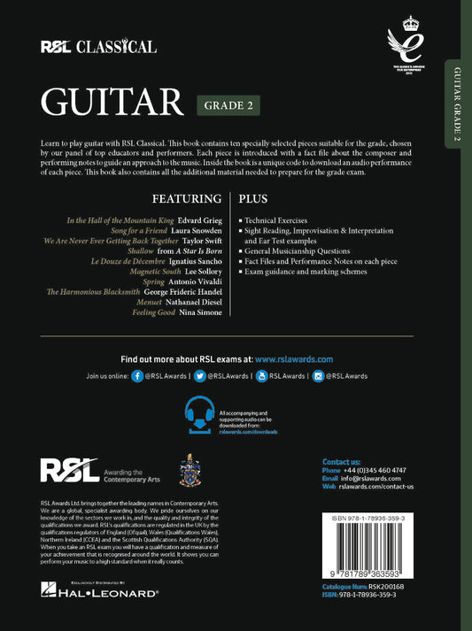RSL CLASSICAL GUITAR Grade 2 (2022)