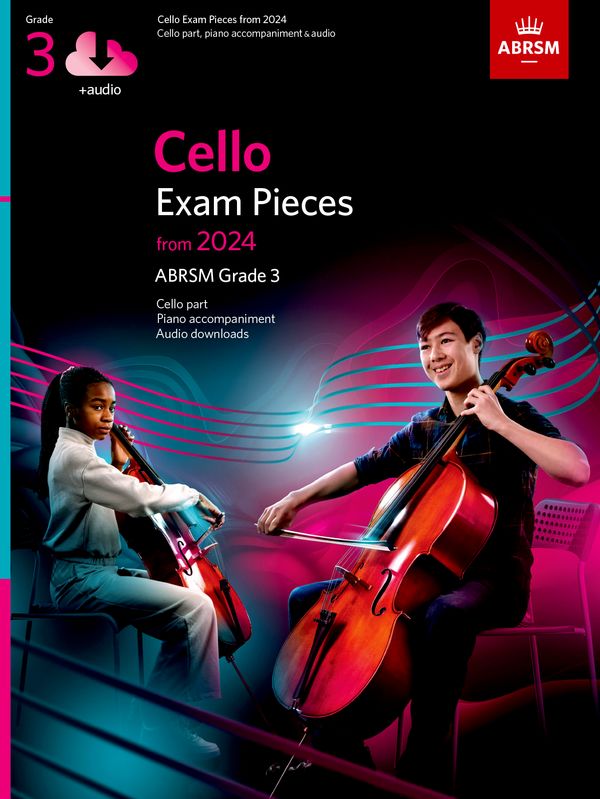 ABRSM Cello Exam Pieces, Grade 3, 2020 to 2023, Score and Part with Audio