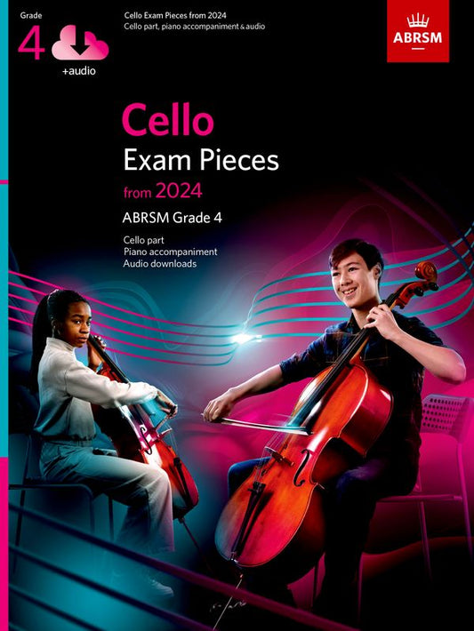 ABRSM Grade 4 Syllabus for Cello from 2024 (Score, Part & Audio Download)