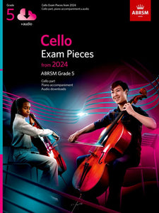ABRSM Cello Exam Pieces, Grade 5, from 2024, Score and Part with Audio