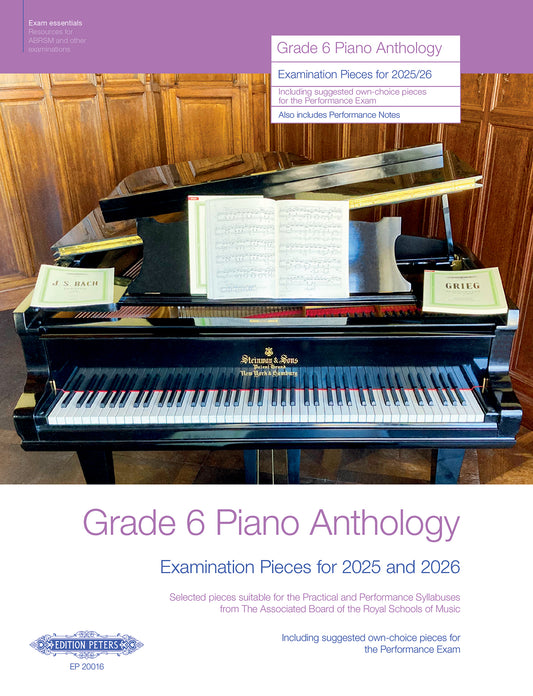 Grade 6 Piano Anthology for ABRSM Syllabus 2025 and 2026