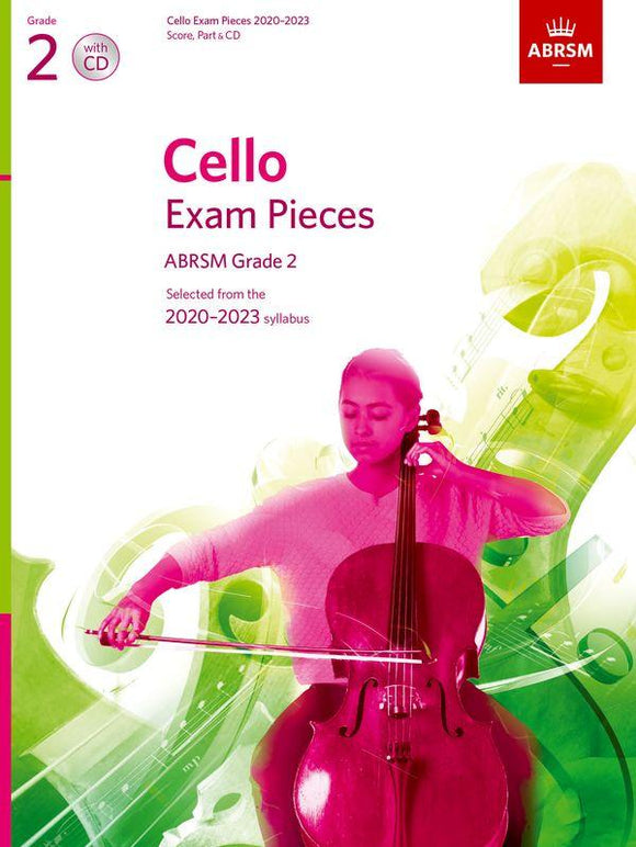 ABRSM Cello Exam Pieces, Grade 2, 2020 to 2023, Score and Part with CD